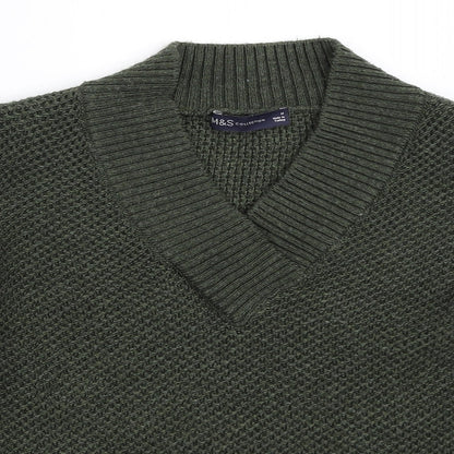 Womens UK Size M Marks and Spencer Green Pullover Jumper