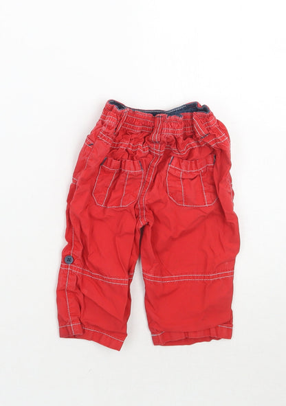 TU Baby Red   Cargo Trousers Size 3-6 Months