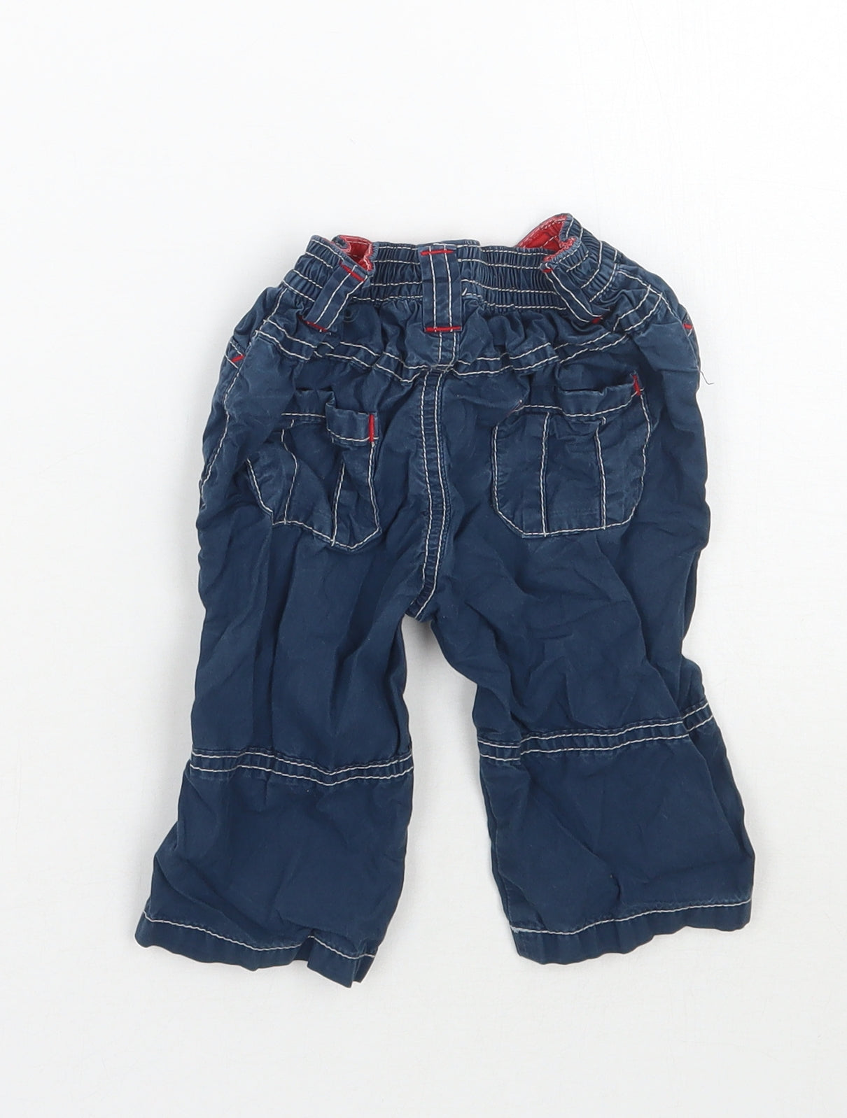 TU Boys Blue   Cargo Trousers Size 3-6 Months