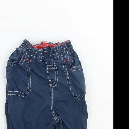 TU Boys Blue   Cargo Trousers Size 3-6 Months