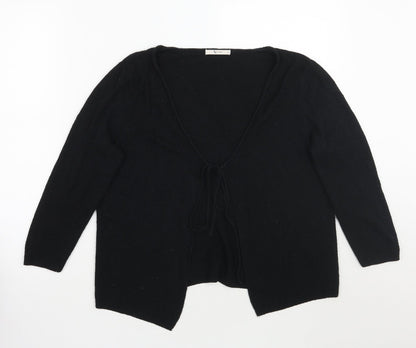 TU Womens Black   Cardigan Jumper Size M
