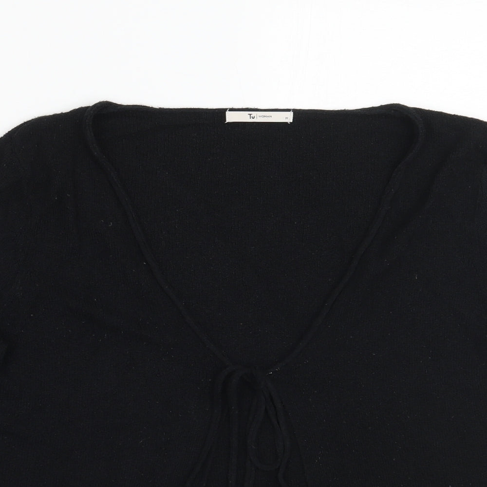 TU Womens Black   Cardigan Jumper Size M