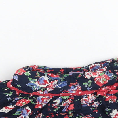 Cheeky monkey Girls Blue Floral  A-Line Skirt Size 9-12 Months