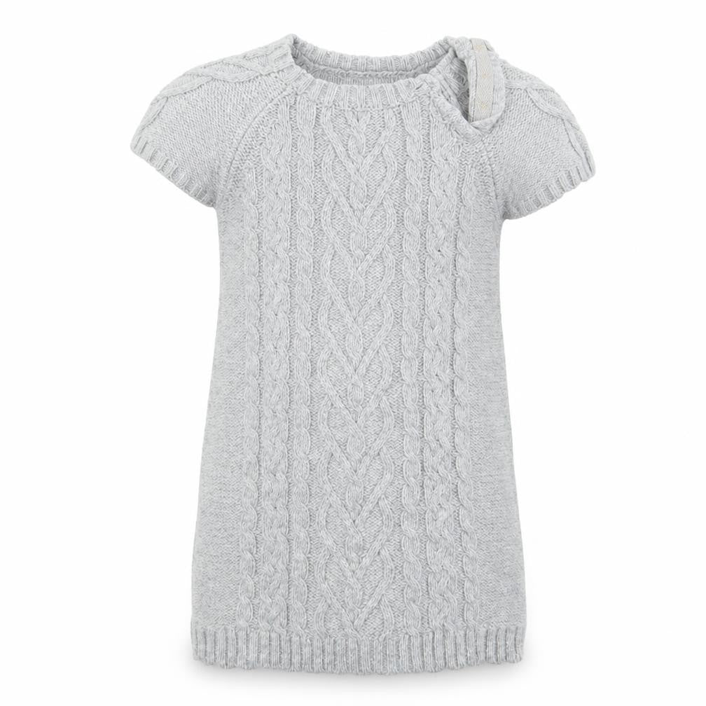 Front view of H&M girls’ grey jumper, size XS