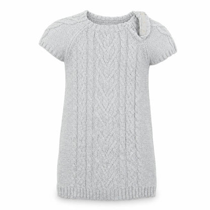 Front view of H&M girls’ grey jumper, size XS