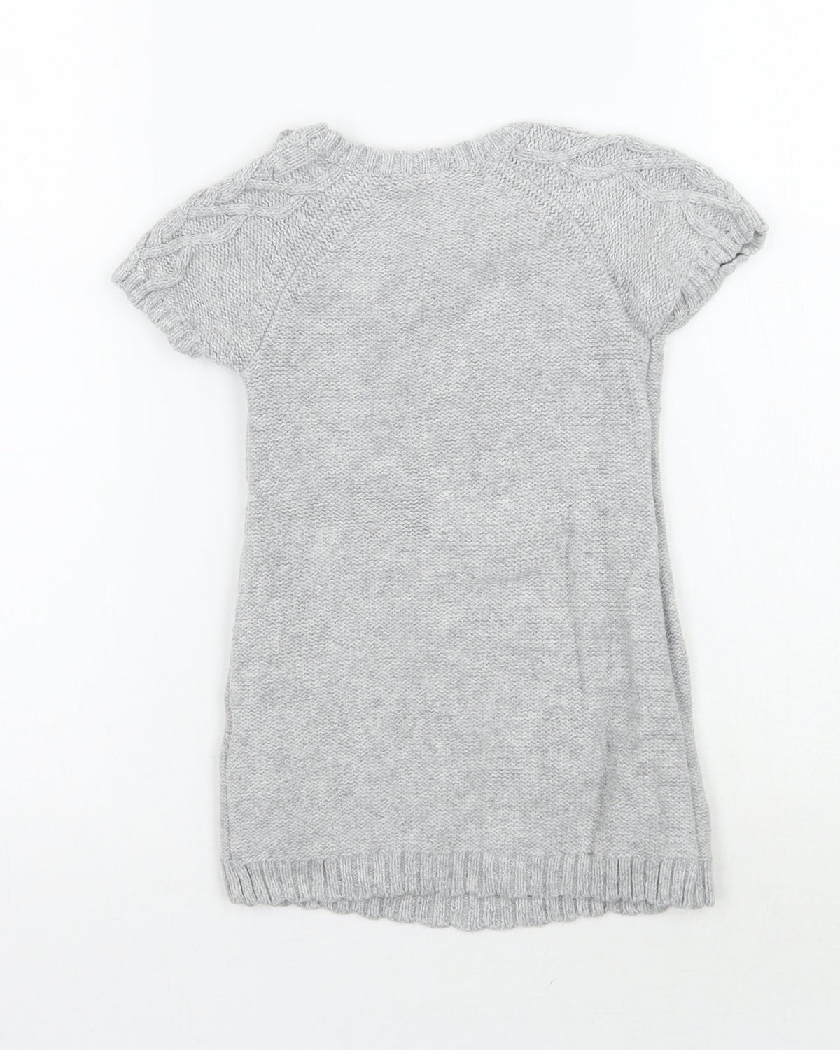 Back view of H&M girls’ grey jumper, size XS