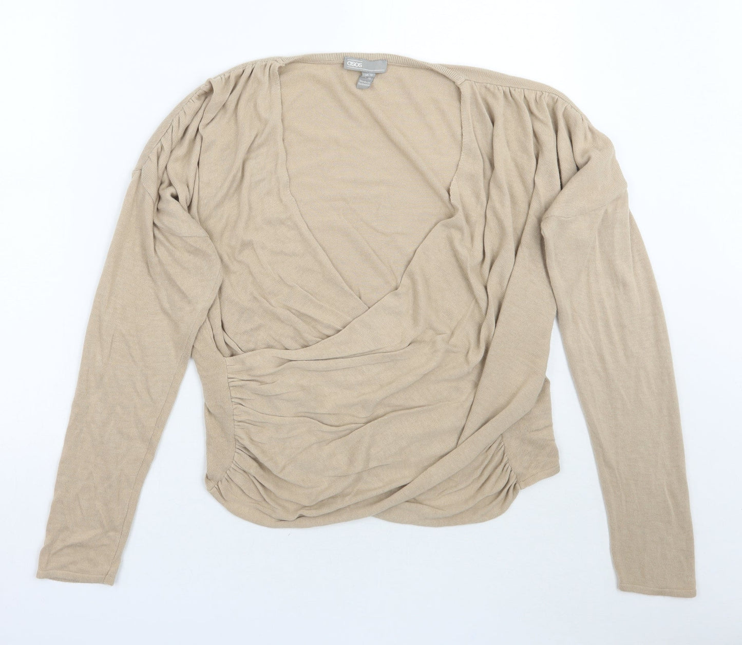 Womens UK Size 14 ASOS Beige Pullover Jumper
