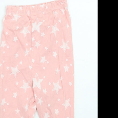 George Girls Pink Geometric   Pyjama Pants Size 2 Years