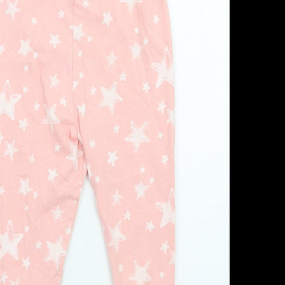 George Girls Pink Geometric   Pyjama Pants Size 2 Years