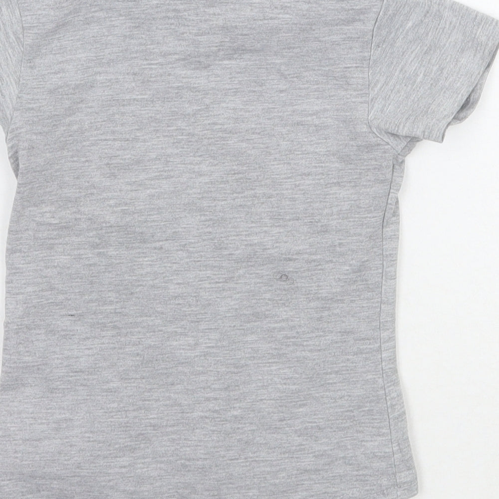 JEJ Boys Grey Animal Print  Basic T-Shirt Size 2-3 Years