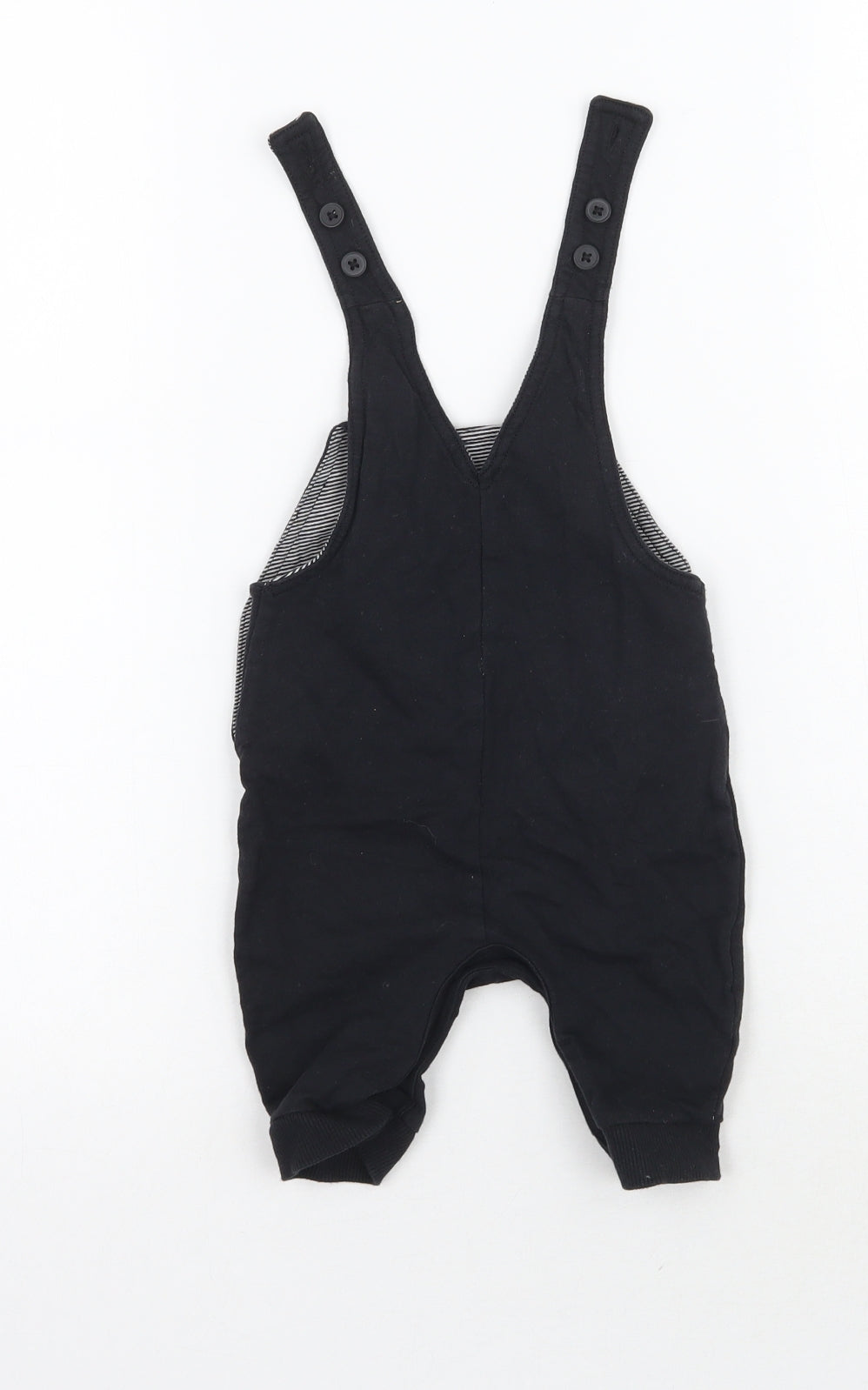 George Boys Black   Dungaree One-Piece Size 0-3 Months