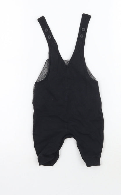 George Boys Black   Dungaree One-Piece Size 0-3 Months