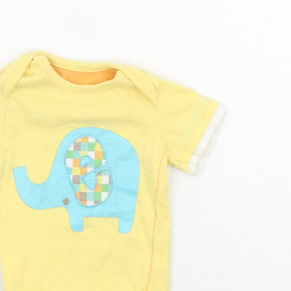 George Baby Yellow   Babygrow One-Piece Size 3-6 Months