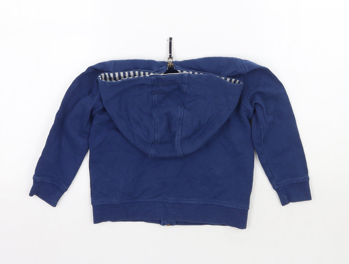 Back view of John Lewis boys’ blue jacket coat, size 3, years