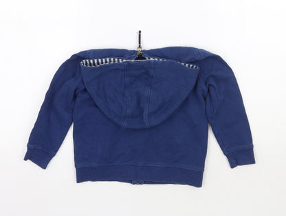 Back view of John Lewis boys’ blue jacket coat, size 3, years