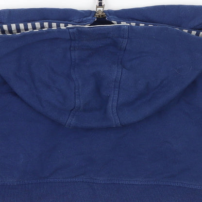 Brand and care label for John Lewis boys’ blue jacket coat, size 3, years