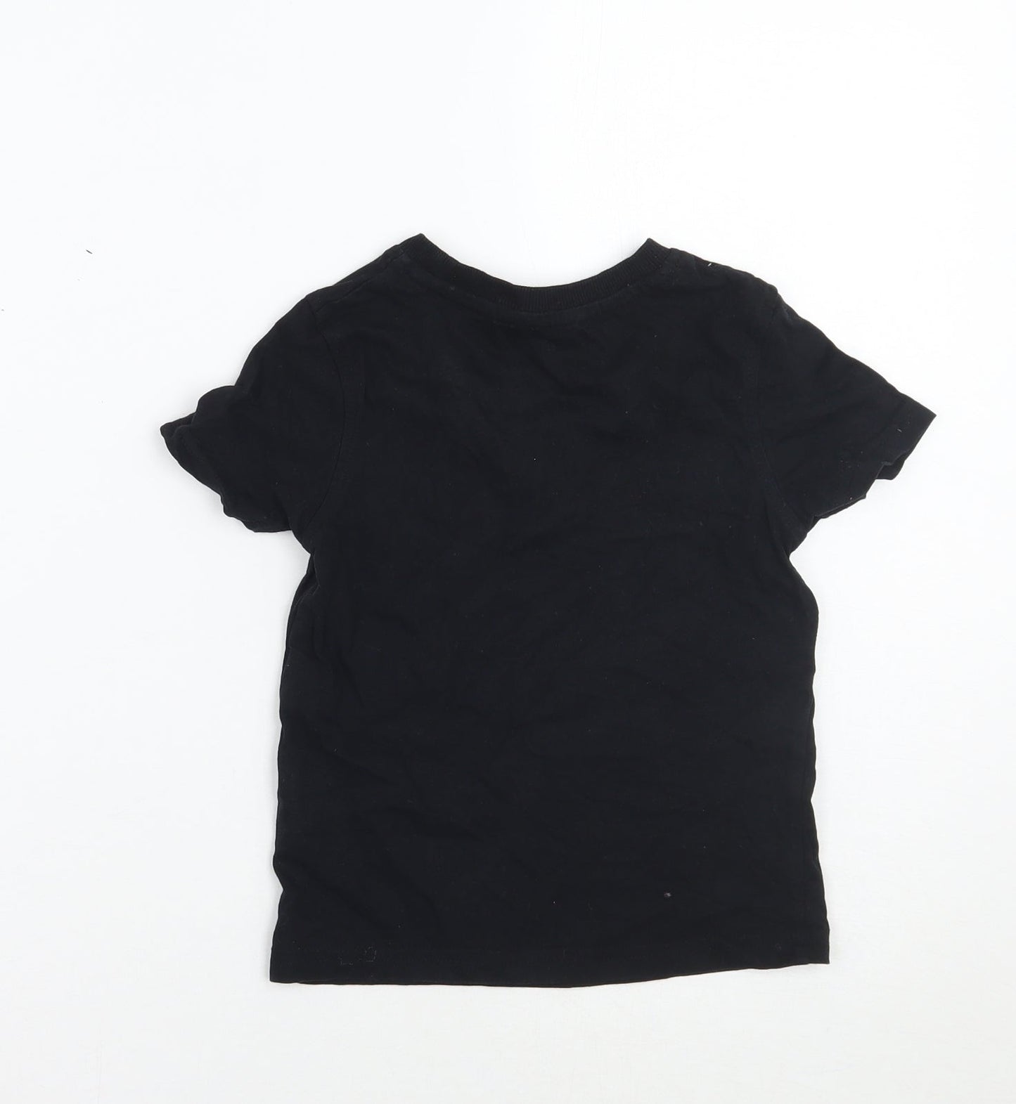 George Boys Black   Basic T-Shirt Size 2-3 Years