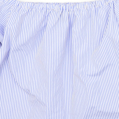 Womens UK Size 8 Newlook Blue Basic Blouse