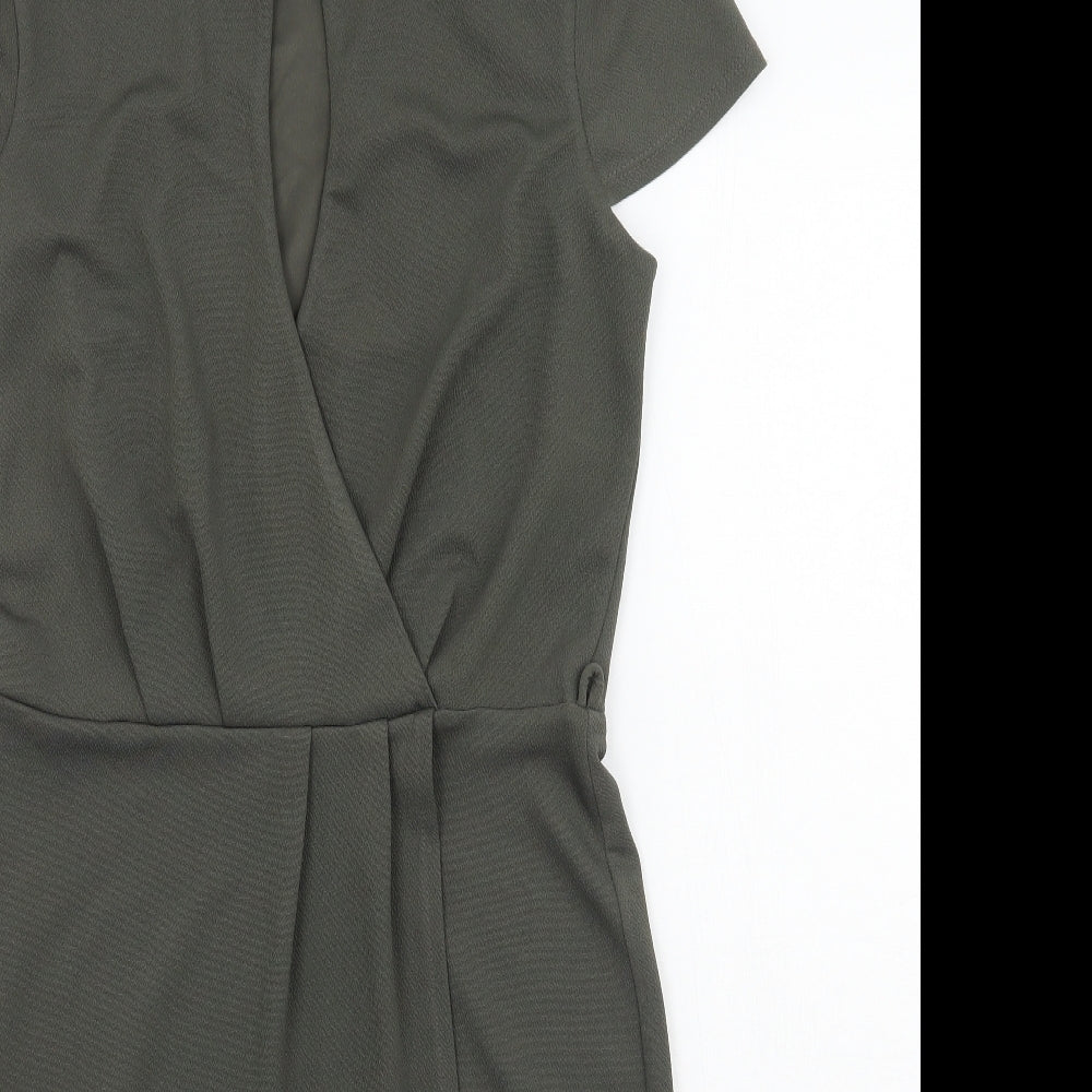 Miss Selfridge Womens Green   A-Line  Size 10