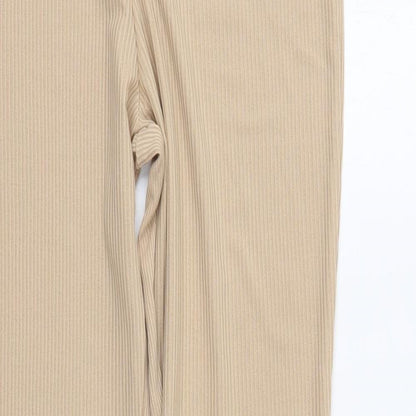 Womens UK Size 8 Misspap Regular Fit  Beige Trousers