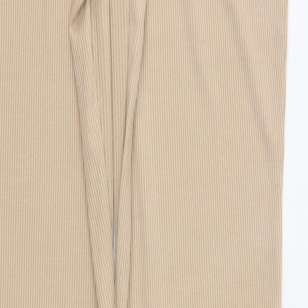 Womens UK Size 8 Misspap Regular Fit  Beige Trousers
