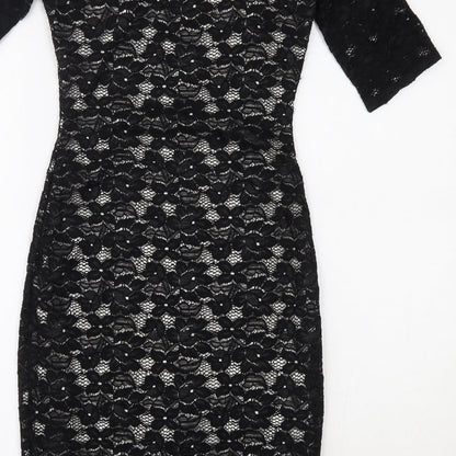 Goddess Womens Black   Bodycon  Size 8