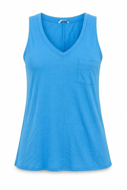 Womens UK Size 8 George Blue Basic Tank
