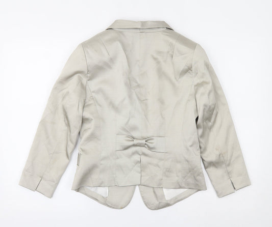 H&M Womens Beige   Jacket Blazer Size 10