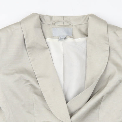 H&M Womens Beige   Jacket Blazer Size 10