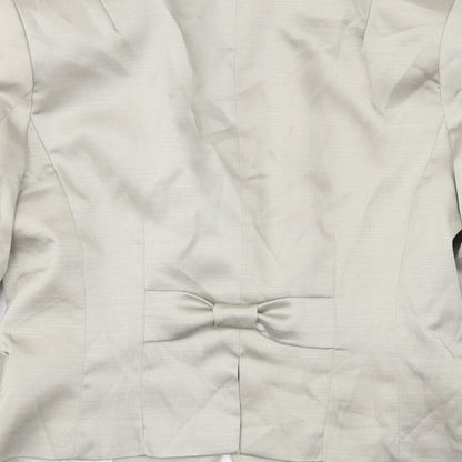 H&M Womens Beige   Jacket Blazer Size 10