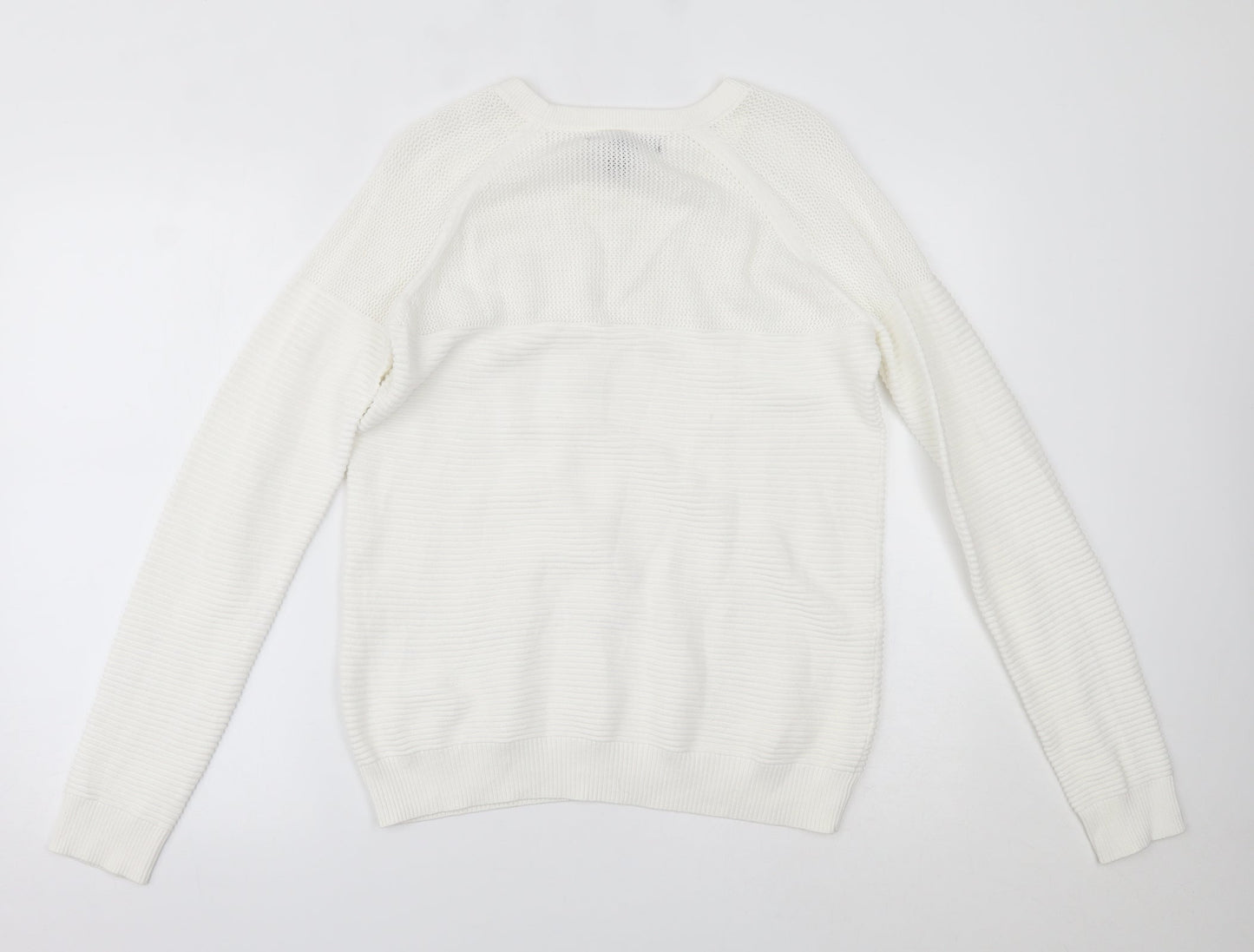 FOREVER 21 Womens White   Pullover Jumper Size S