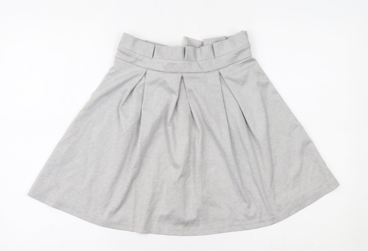 Boohoo Womens Grey   Skater Skirt Size 10
