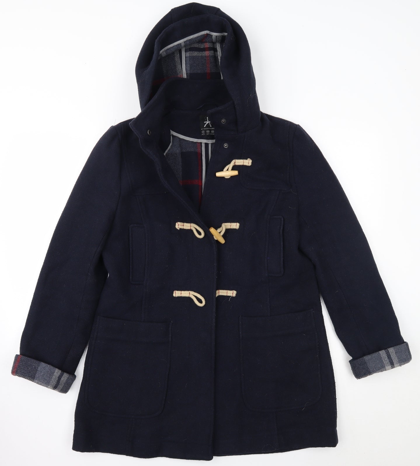 Primark Womens Blue   Overcoat Coat Size 14