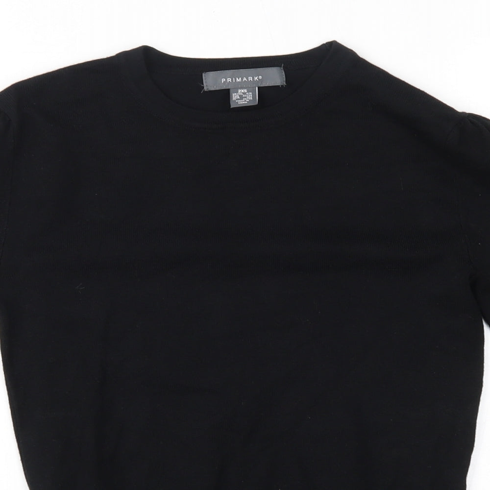 Primark Womens Black   Basic Blouse Size 2XS