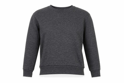 Front view of Primark women’s grey pullover sweatshirt, size UK 8