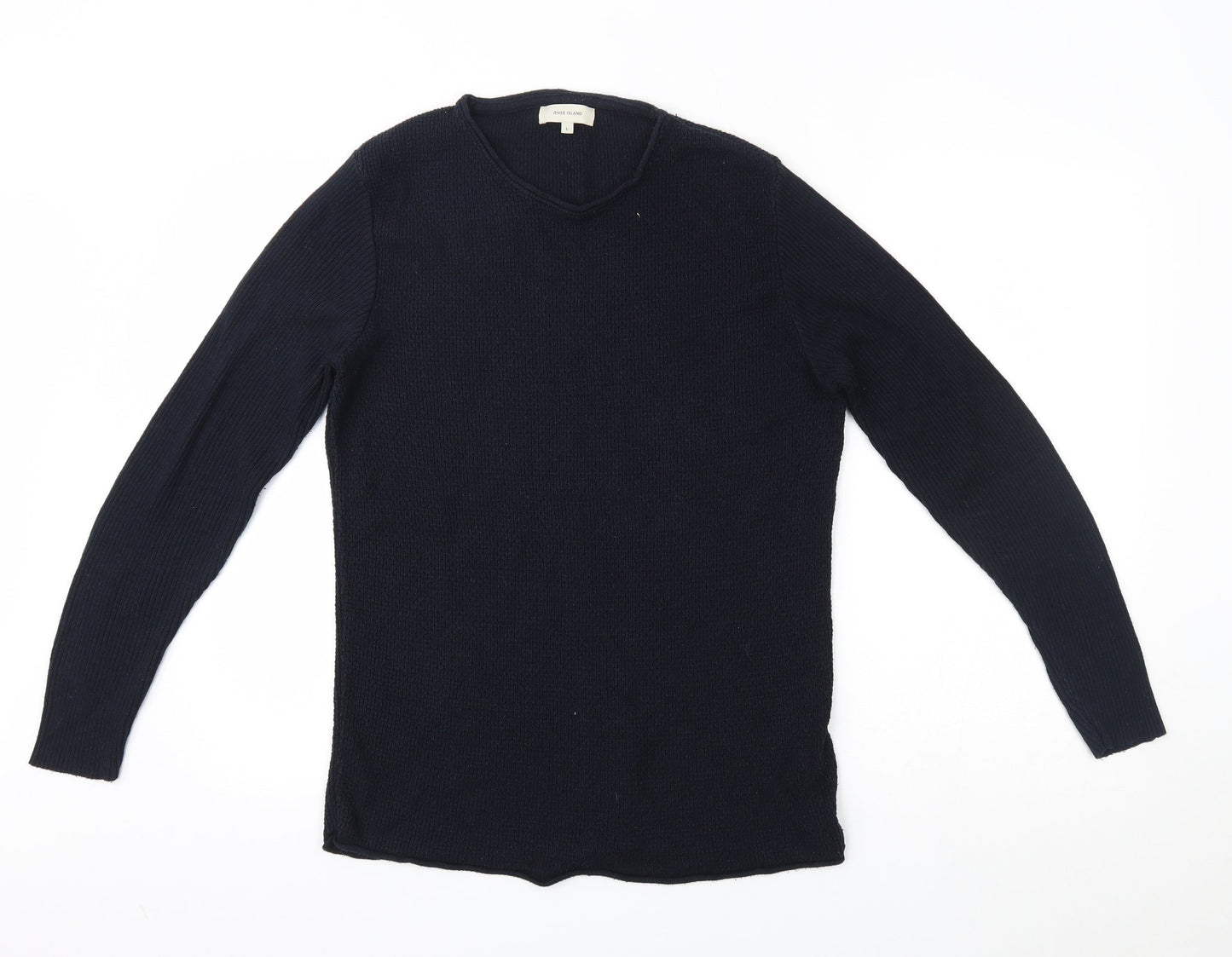 Womens UK Size L River Island Blue Pullover Jumper