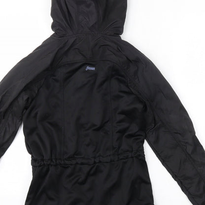 Brand and care label for Penn women’s black jacket, size XS
