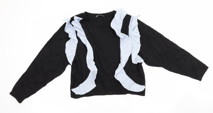 Womens UK Size 6 Zara Black Pullover Jumper