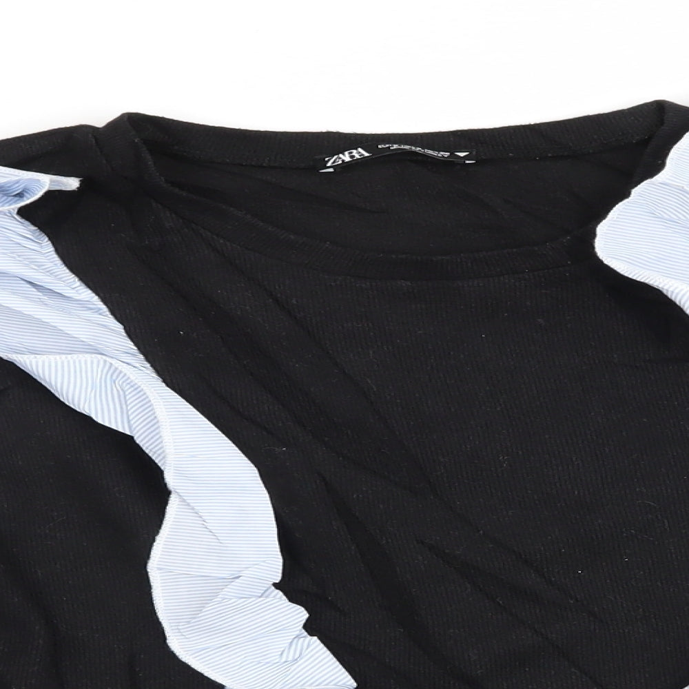 Womens UK Size 6 Zara Black Pullover Jumper