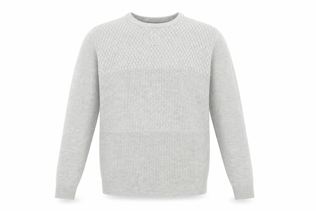 Mens UK Size M Boston Crew Grey Pullover Jumper