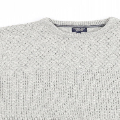 Boston Crew Mens Grey   Pullover Jumper Size M