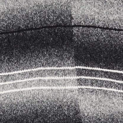 New Look  Womens Black Striped  Overcoat Poncho One Size  - Black Grey White