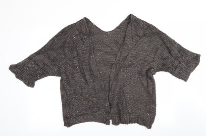Womens UK Size  Preworn Brown Cardigan Jumper