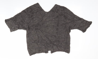 Womens UK Size  Preworn Brown Cardigan Jumper