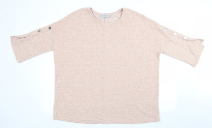 Papaya Curve Womens Orange   Pullover Jumper Size 18  - Soft Feel Peach