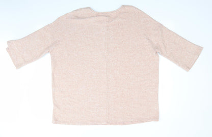 Papaya Curve Womens Orange   Pullover Jumper Size 18  - Soft Feel Peach