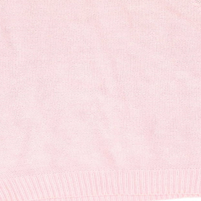 Oasis Womens Pink Geometric  Pullover Jumper Size XS  - Peach in Colour