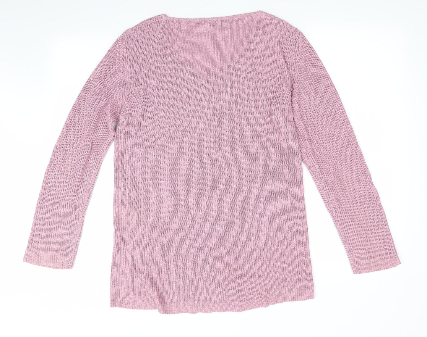Artigiano Womens Pink   Pullover Jumper   - Dusky Pink