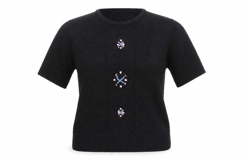 Womens UK Size 12 C&A Black Pullover Jumper