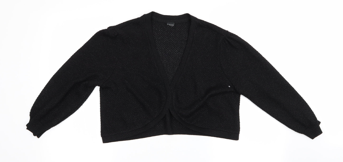 Womens UK Size  Preworn Black Cardigan Jumper